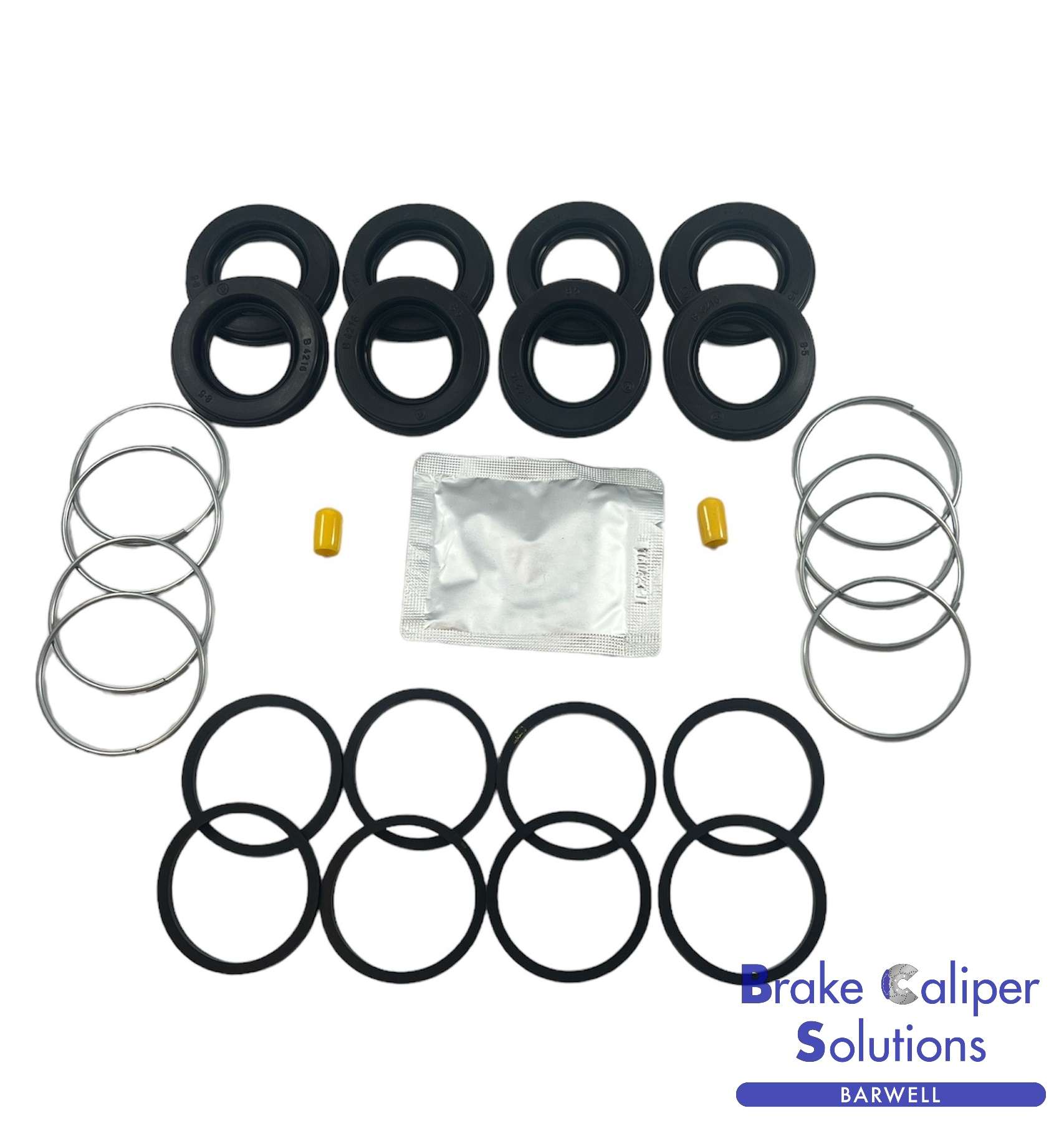 for MAZDA RX-7 FC FD 1985-2002 Front AXLE Brake Caliper Seal Repair Kit 4 Pot BSK203614