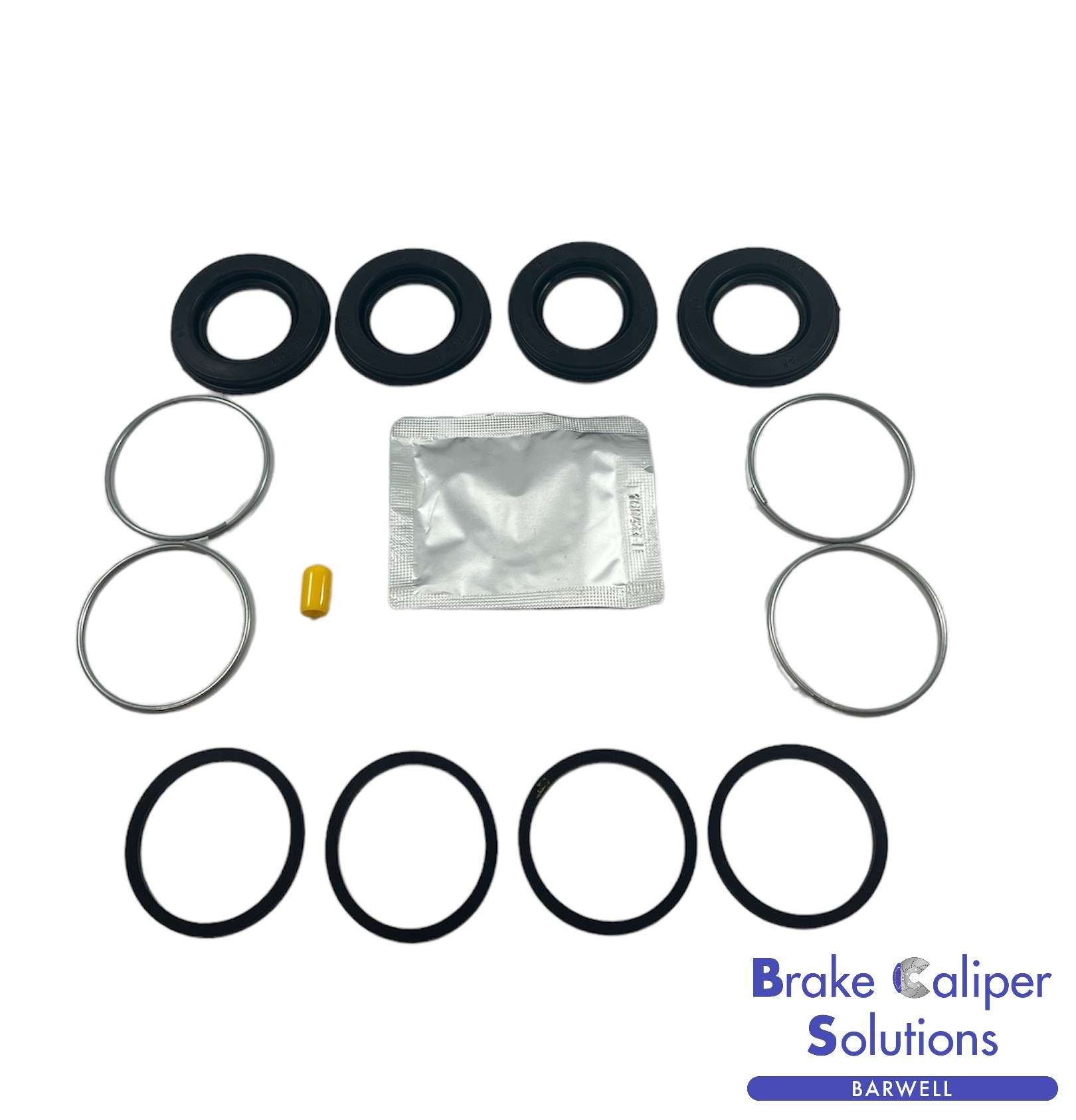 for MAZDA RX-7 FC FD 1985-2002 Front Single Brake Caliper Seal Repair Kit 4 Pot BSK203614S