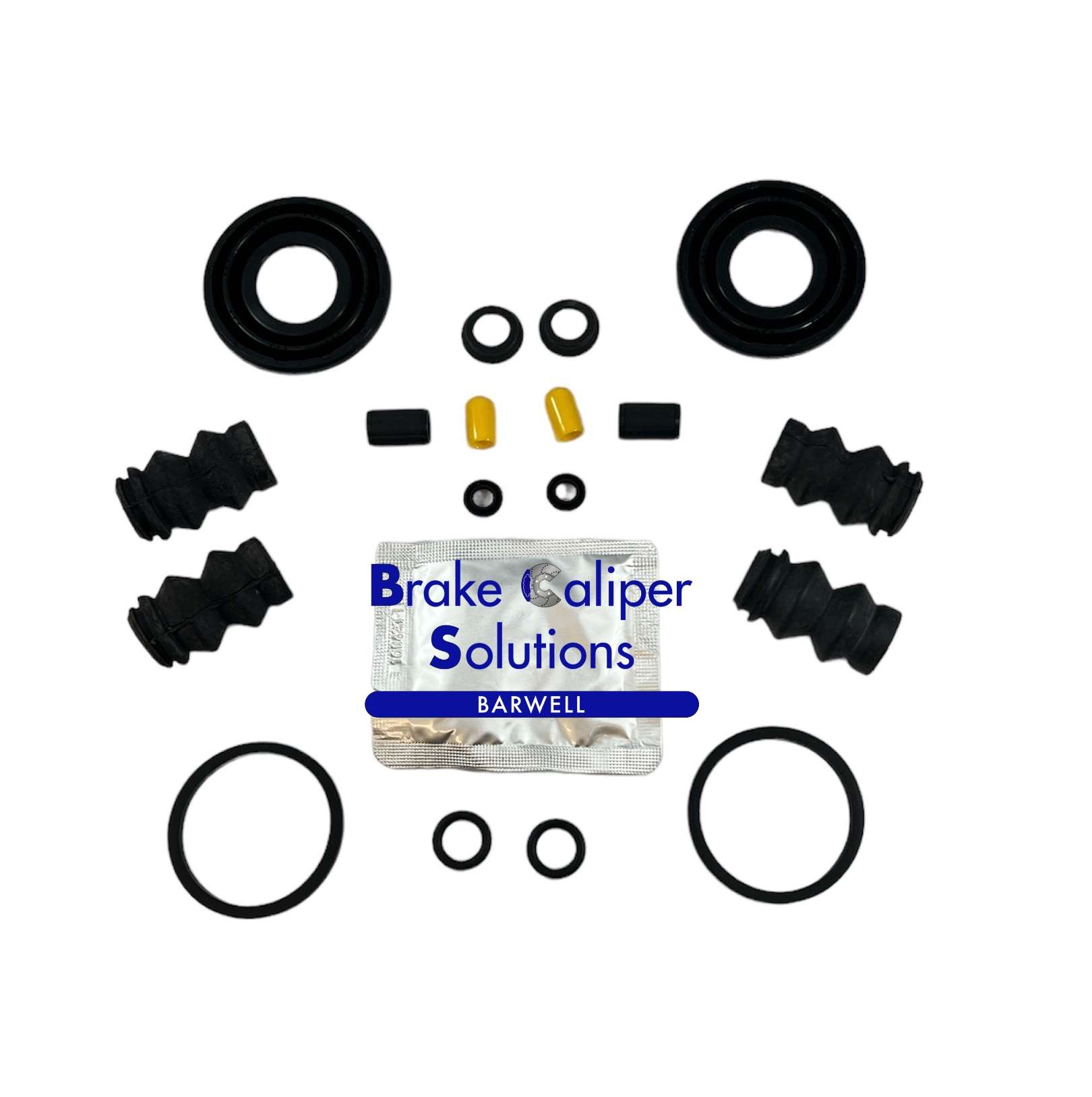 for Vauxhall Corsa Incl VXR 2006-2014 Rear AXLE Brake Caliper Repair seal Kit BSK203631