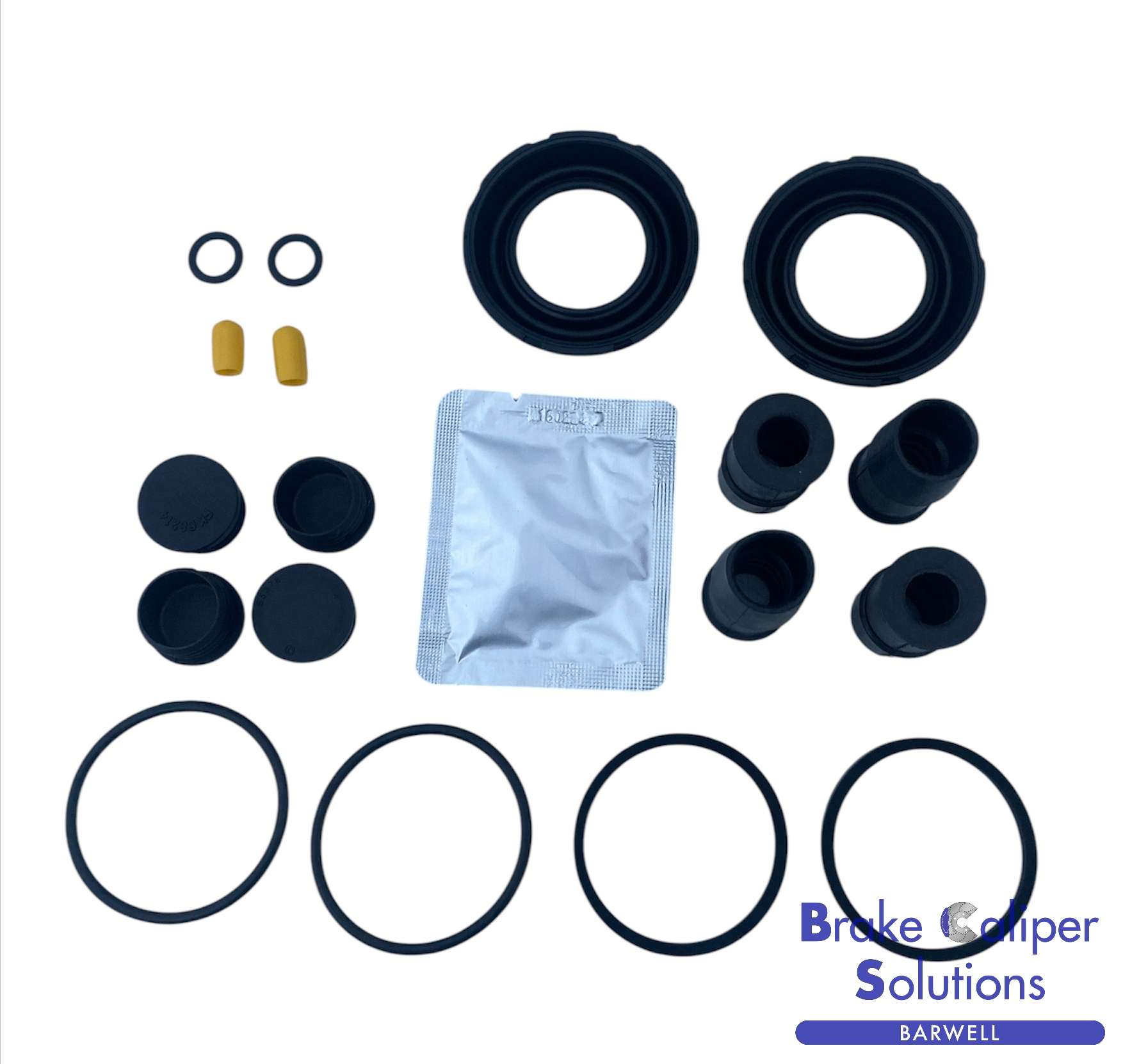 for AUDI S3 & RS3 2013-2020 REAR L/R Brake Caliper Seal Rebuild Repair Kit (BSK204236)