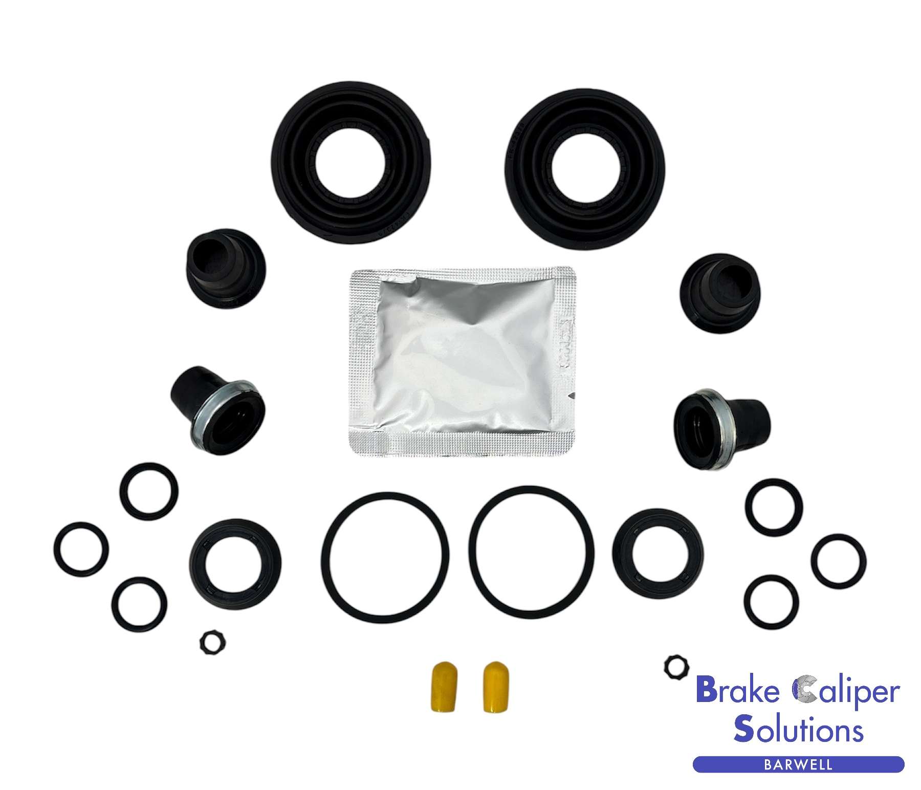 for Vauxhall Zafira 1.6 99-05 Bosch 34mm Rear Brake Caliper Seal Rebuild Repair BSK203414