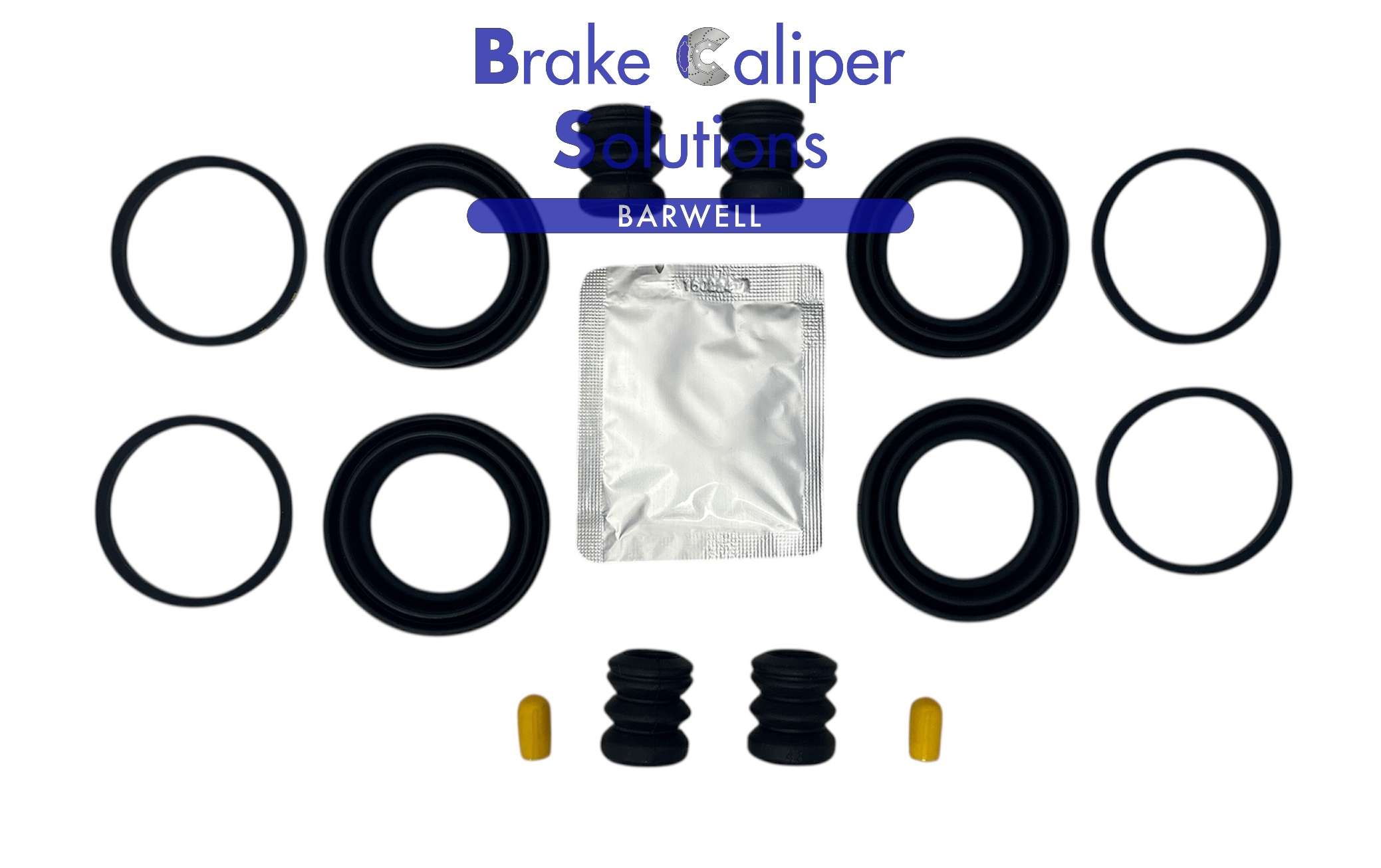 for Volvo 740 760 940 960 Front Brake Caliper Seal Rebuild Repair Kit - BSK204007