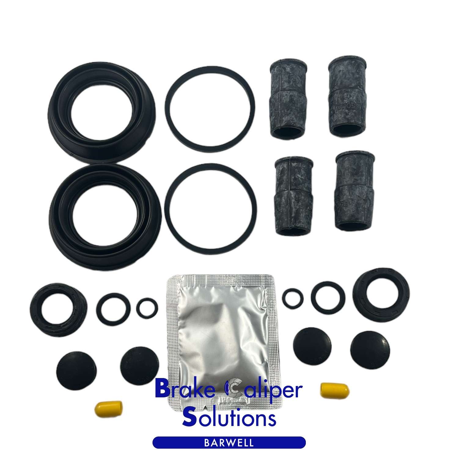 for JAGUAR XK 2006-2014 Rear AXLE Brake Caliper Seal Repair Kit (BSK204541)