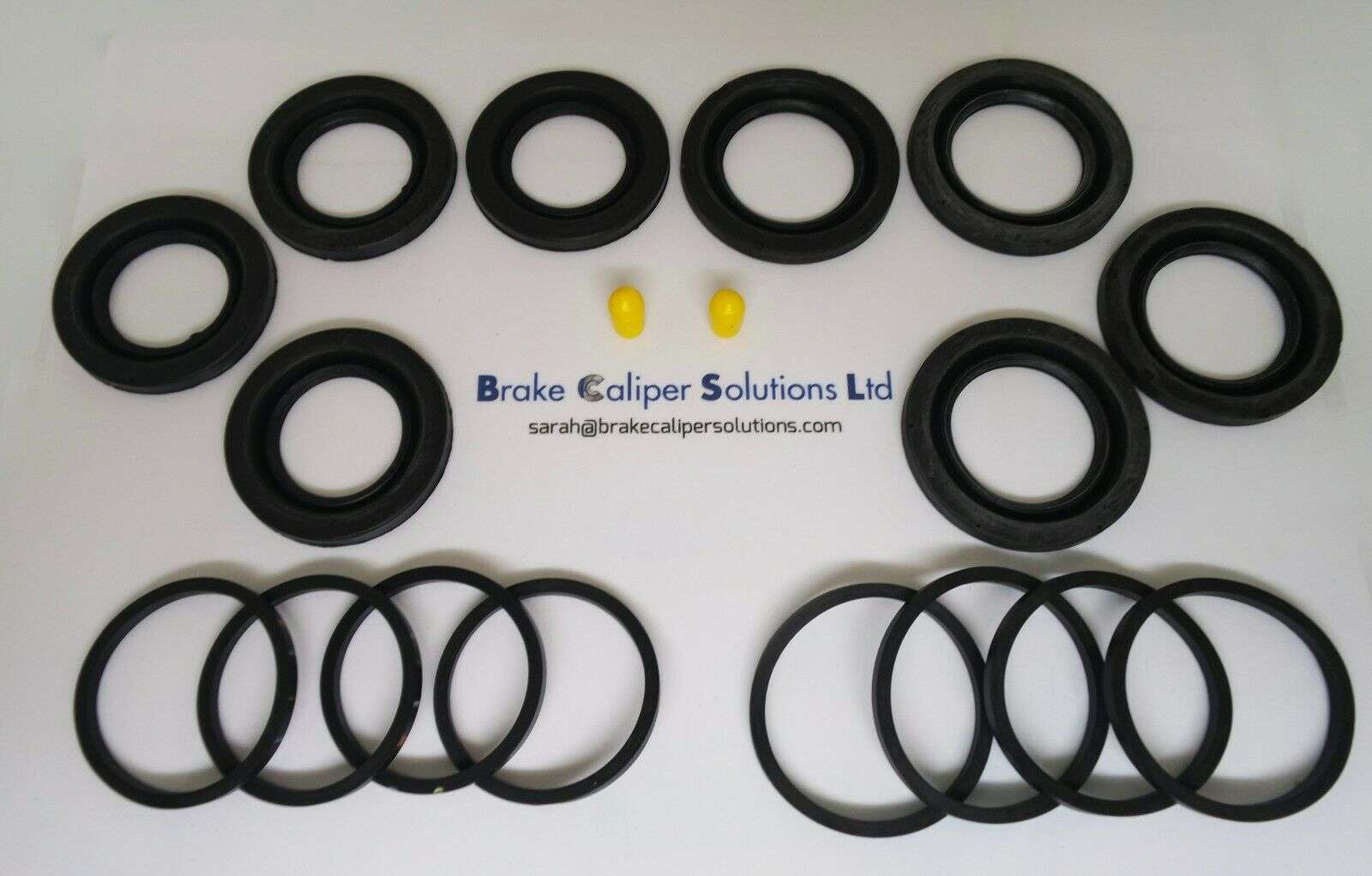 fit BMW 7 Series E38 &amp; 8 Series E31 FRONT axle Brake Caliper Seal Repair Kit