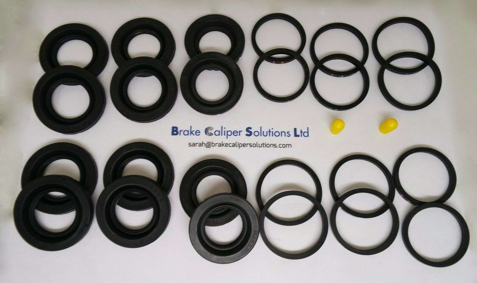 fit VW Touareg Front Brake Caliper Seal Repair Kit Brembo 6 pot 330mm Discs 3420