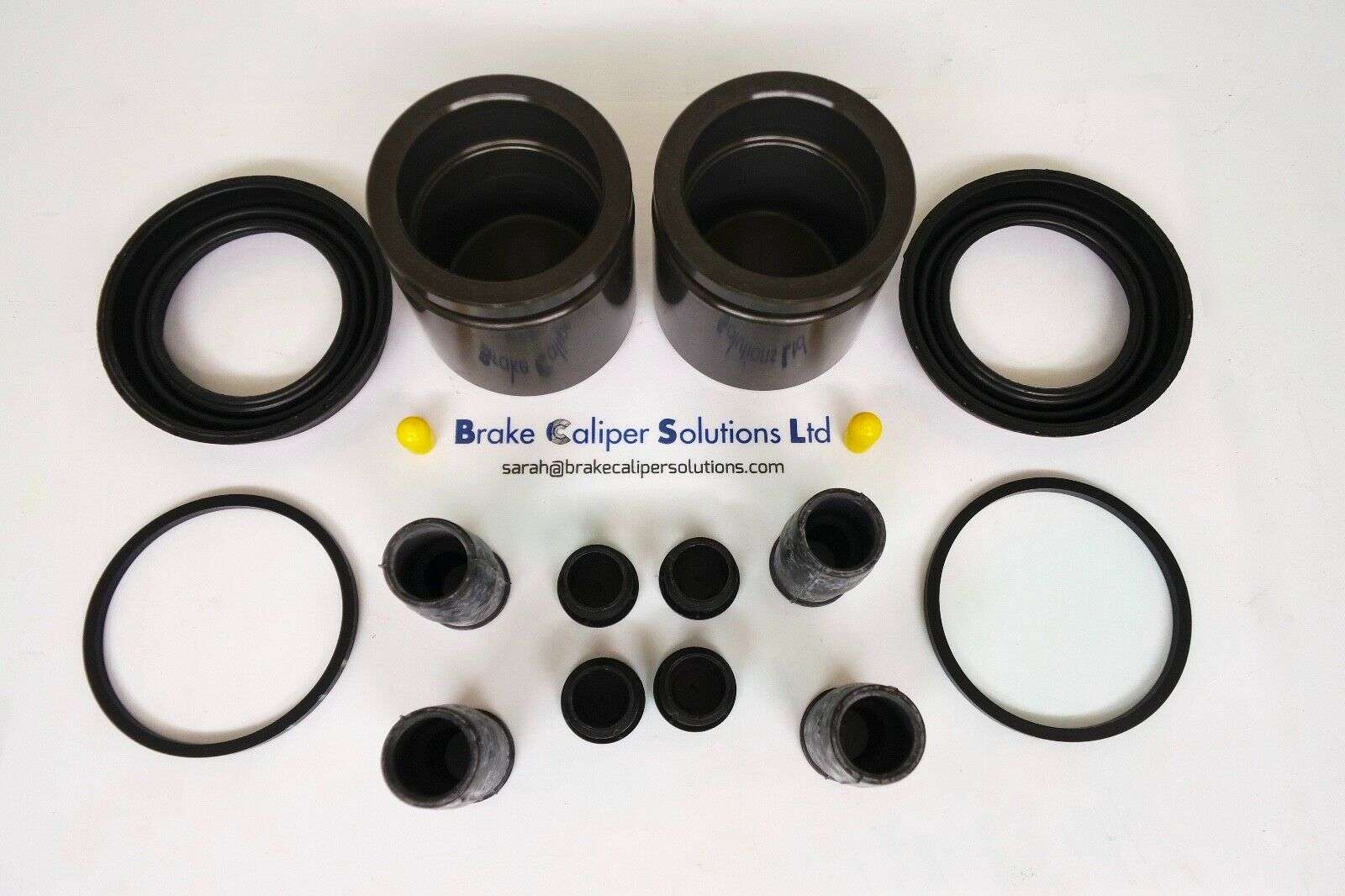 VOLVO C70 &amp; S40 &amp; V50 2004-2014 FRONT Brake Caliper Repair Kit + Pistons