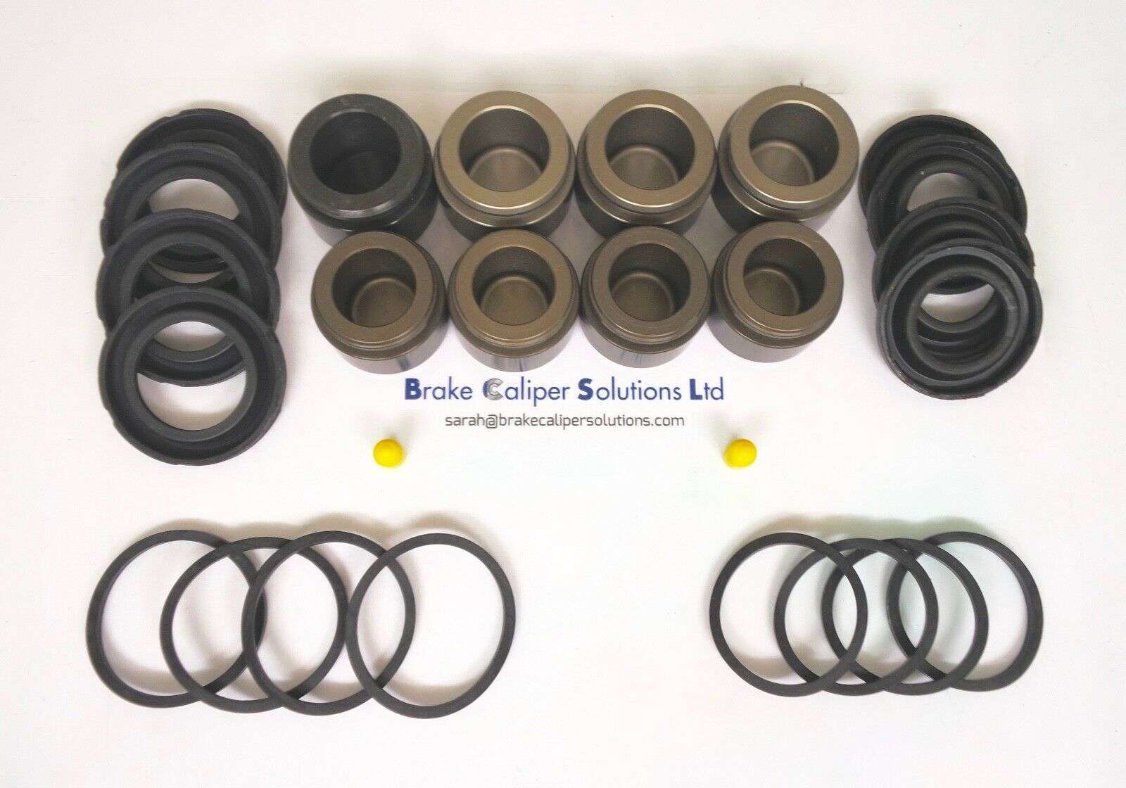 PEUGEOT 406 &amp; 607 Front Brake Caliper Repair Kit with Pistons 4 pot BCKP174