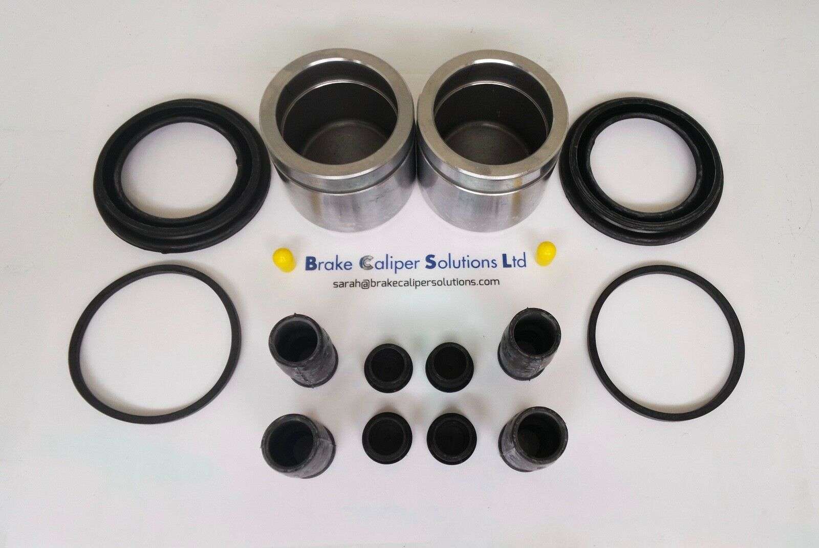 FRONT Brake Caliper AXLE Seal &amp; Pistons Kit for BMW 5 Series E34, E39 1988-2003