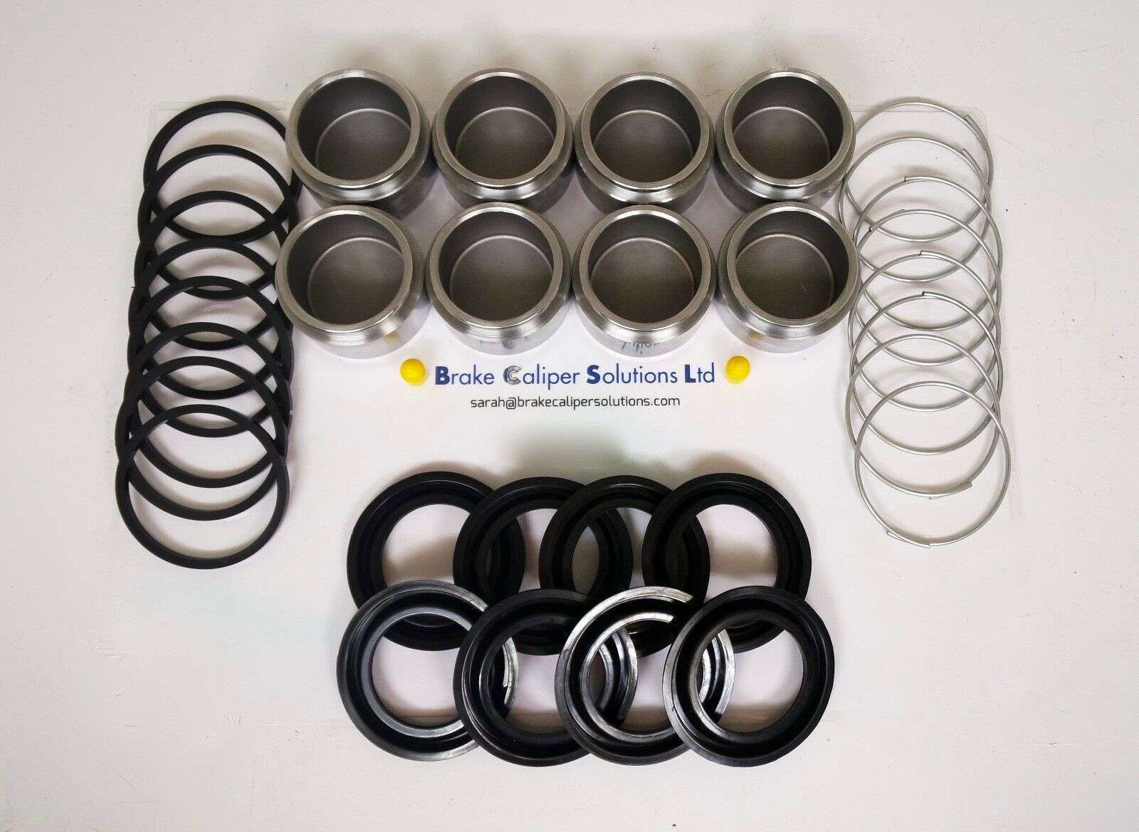JAGUAR XJ SERIES 2 &amp; 3 FRONT Brake Caliper Seal Repair Kit &amp; Pistons 48mm