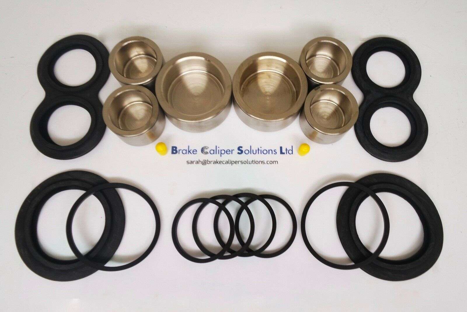 Austin Wolseley 2200 1965-1975 Front Brake Caliper axle repair kit &amp; Pistons
