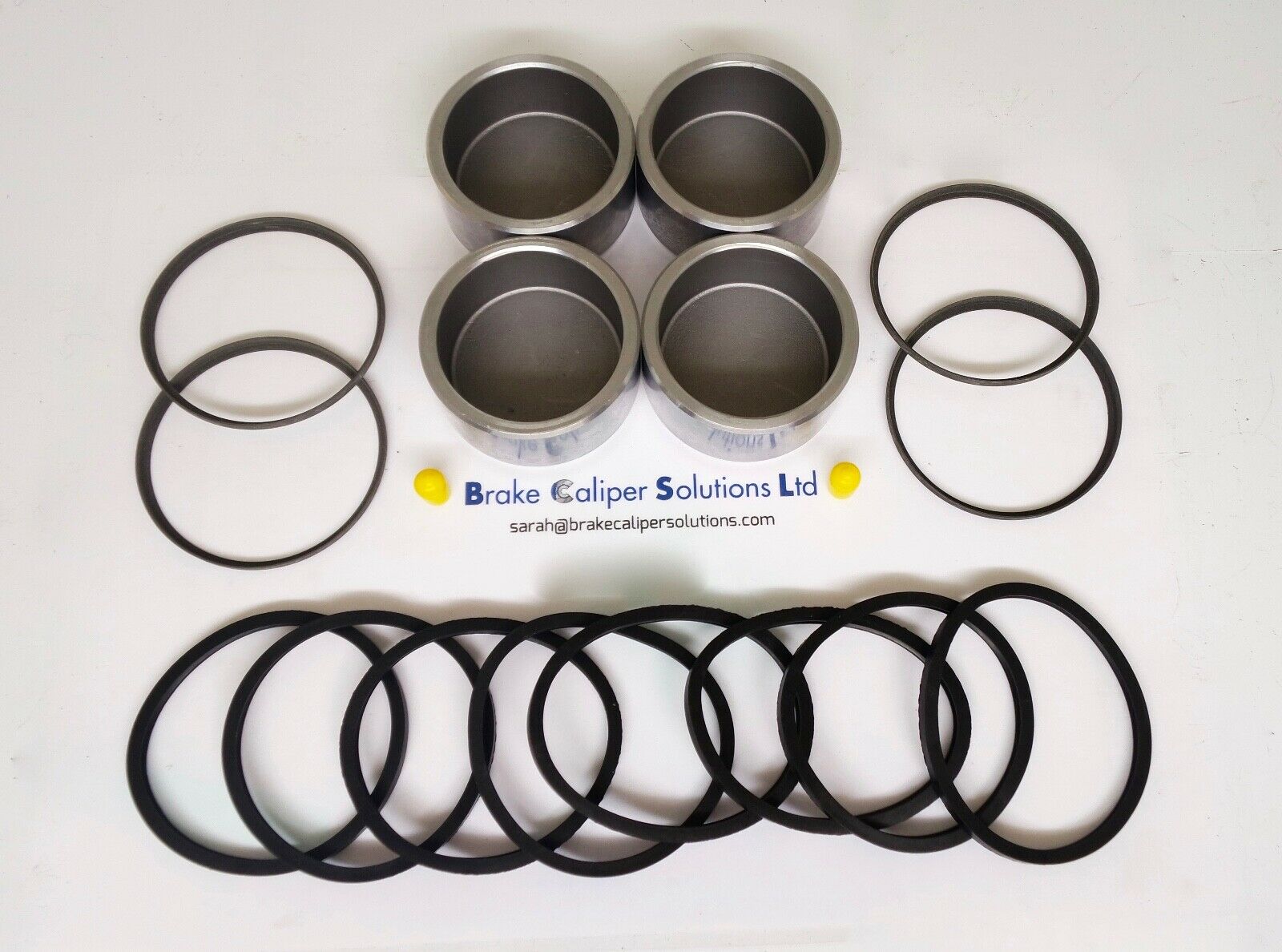 FRONT Brake Caliper AXLE Seal &amp; Piston Repair Kit for Bedford CF 2 1984-1987