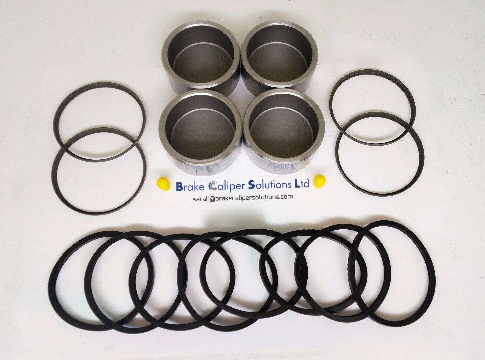 FRONT Brake Caliper AXLE Seal &amp; Pistons Repair Kit for Ford Transit 1977-1992