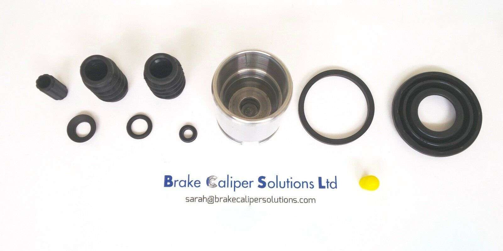 REAR SINGLE Brake Caliper Seal &amp; Piston Repair Kit for Jaguar X Type 2001-2009