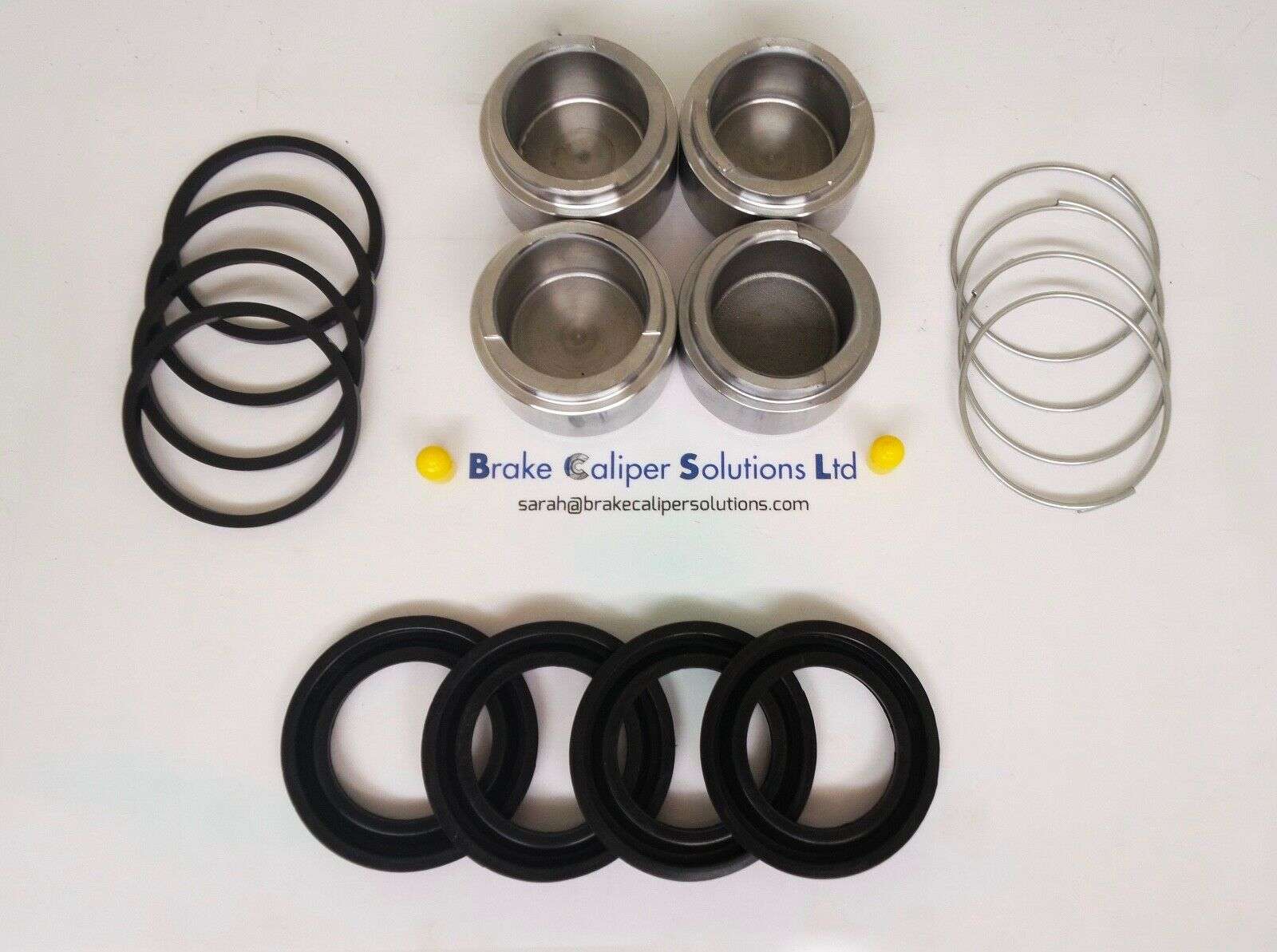 Alfetta-Giulietta-1750-2000 Front Brake Caliper Seal &amp; Pistons axle Repair Kit