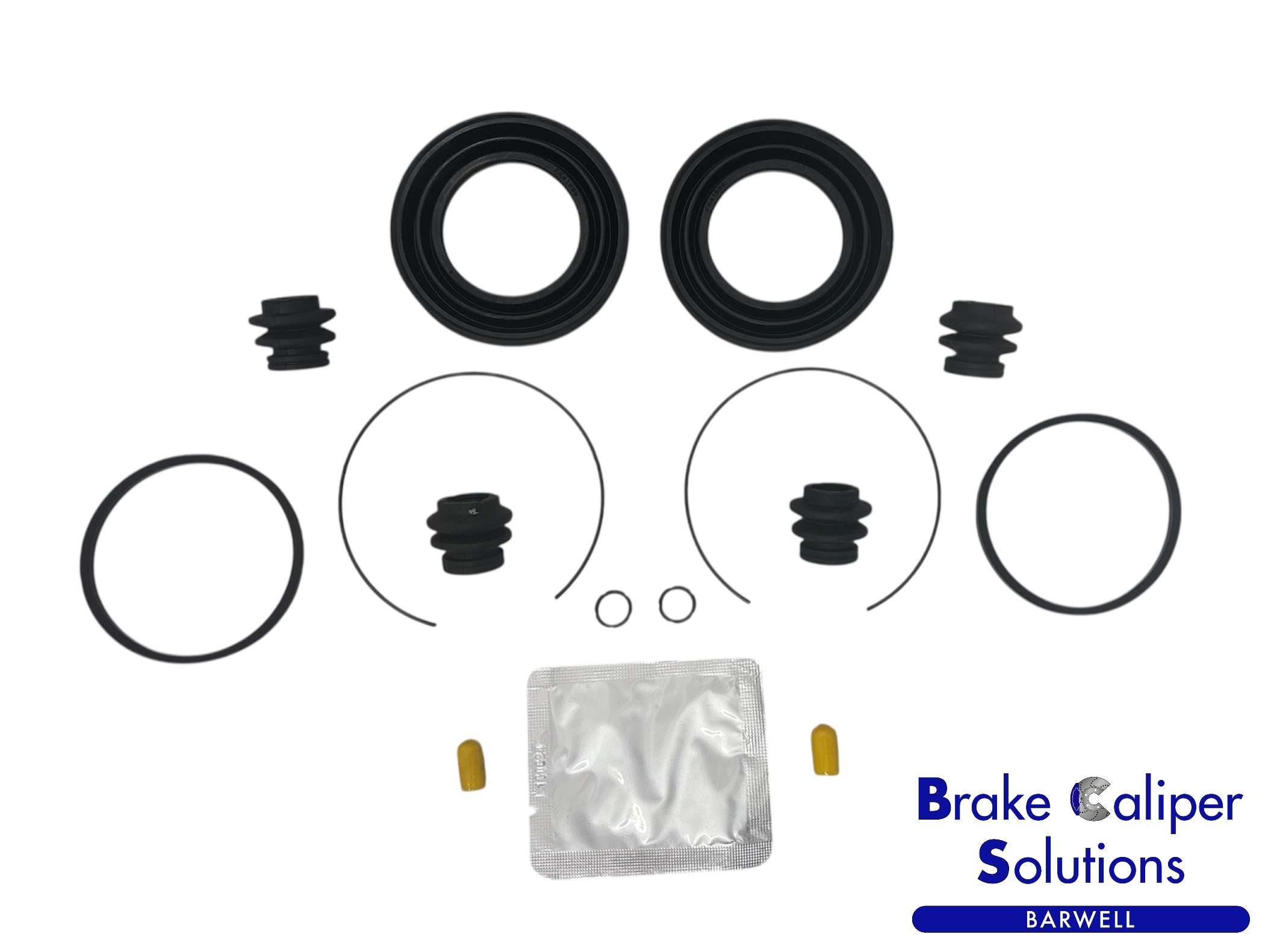 for TOYOTA PRIUS HYBRID FRONT L & R Brake Caliper Seal Rebuild Repair Kit (BSK205750)