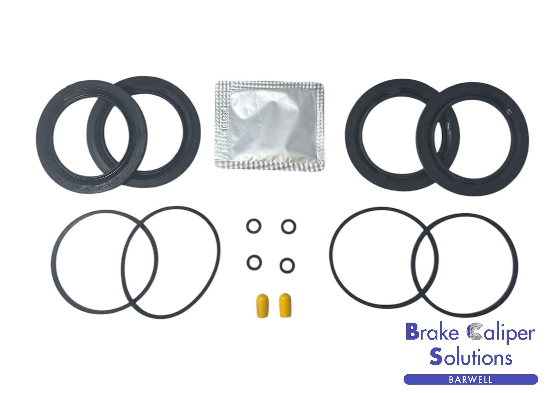 for MERCEDES 280 S (W116) Saloon 2.8 B 8/1972 - 7/1980  FRONT axle Brake Caliper Seal Repair Kit BSK6002