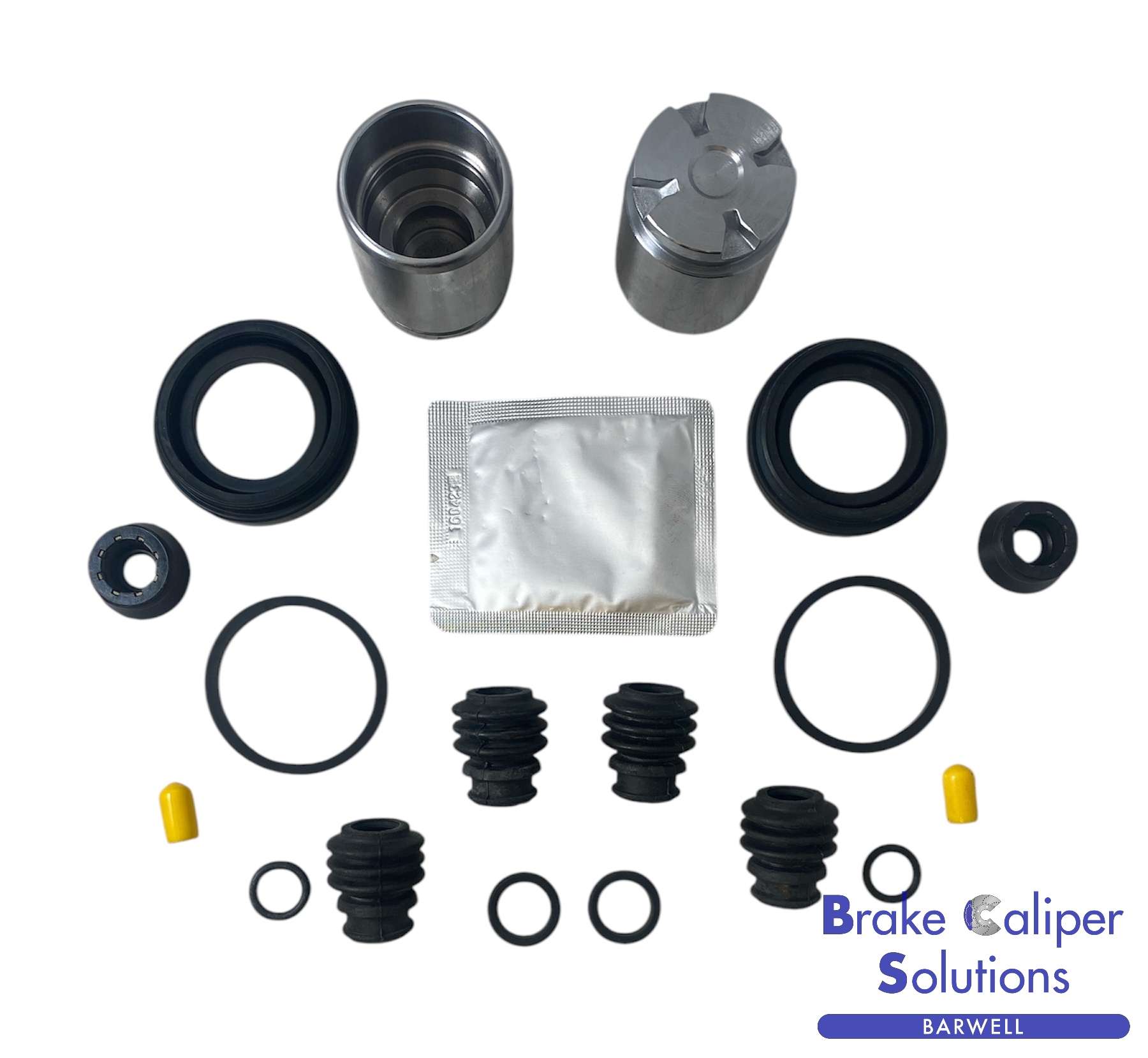 for TOYOTA COROLLA REAR AXLE Brake Caliper Seal Repair Kit + Pistons -BCKP117
