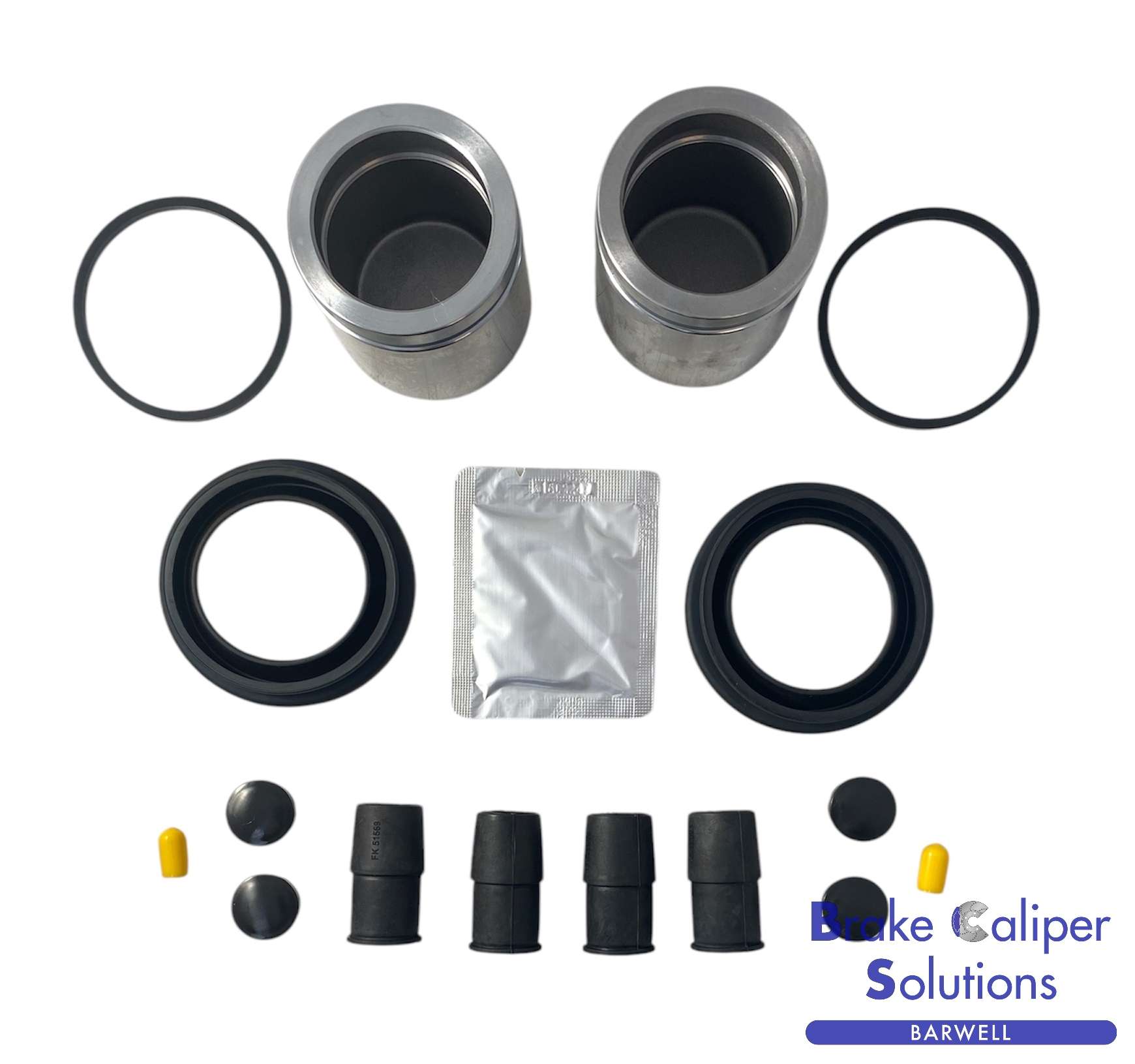 FRONT Brake Caliper Repair Kit + Pistons for VW TRANSPORTER T4 1995-2003 (BCKP11)