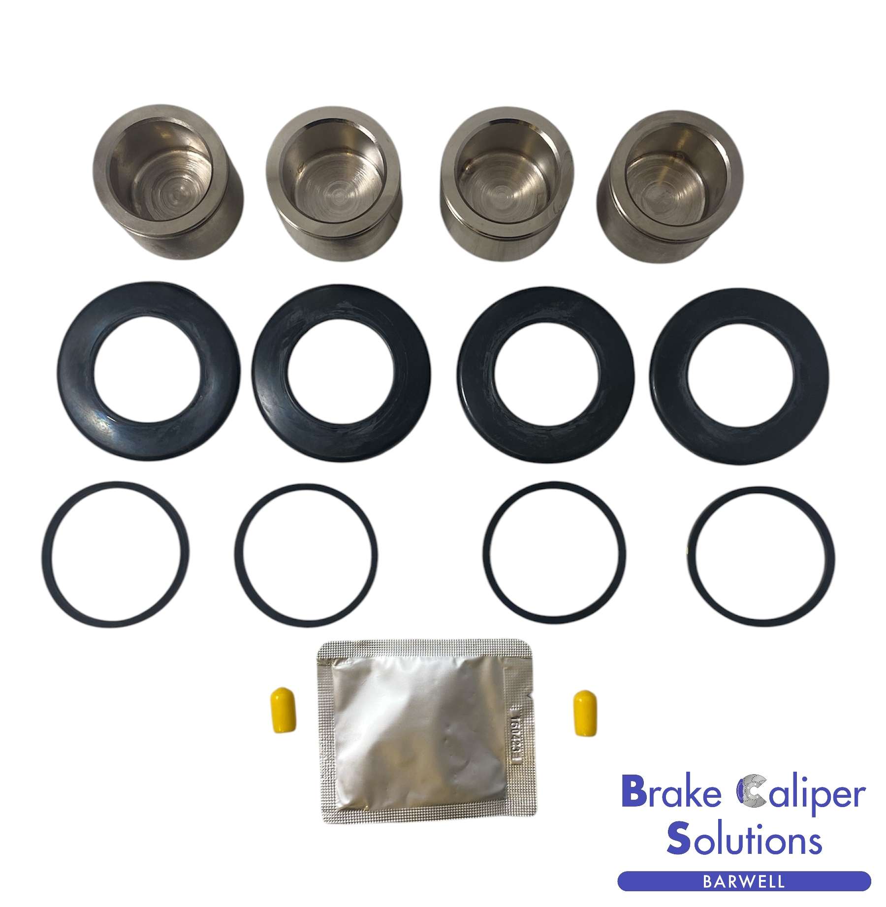 REAR AXLE Brake Caliper Seal &amp; Piston Repair Kit for JAGUAR E TYPE XJ6 XJ12 -BCKP129