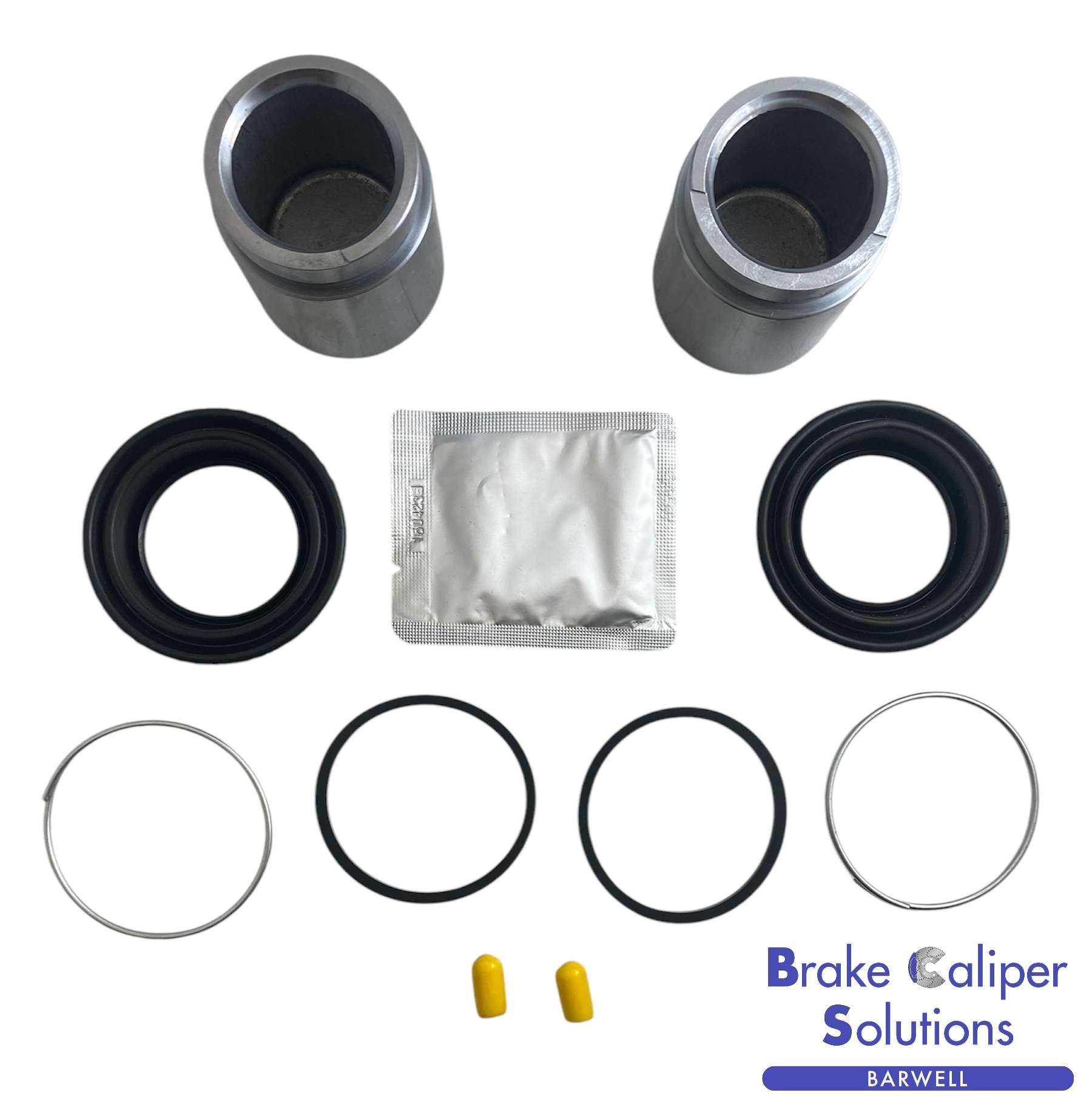 Porsche 924 Coupe 2.0 FRONT AXLE Brake Caliper Repair Kit + Pistons BCKP136