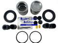 FRONT Brake Caliper AXLE Seals &amp; Pistons Repair Kit for BMW X5 E53 2000-2006