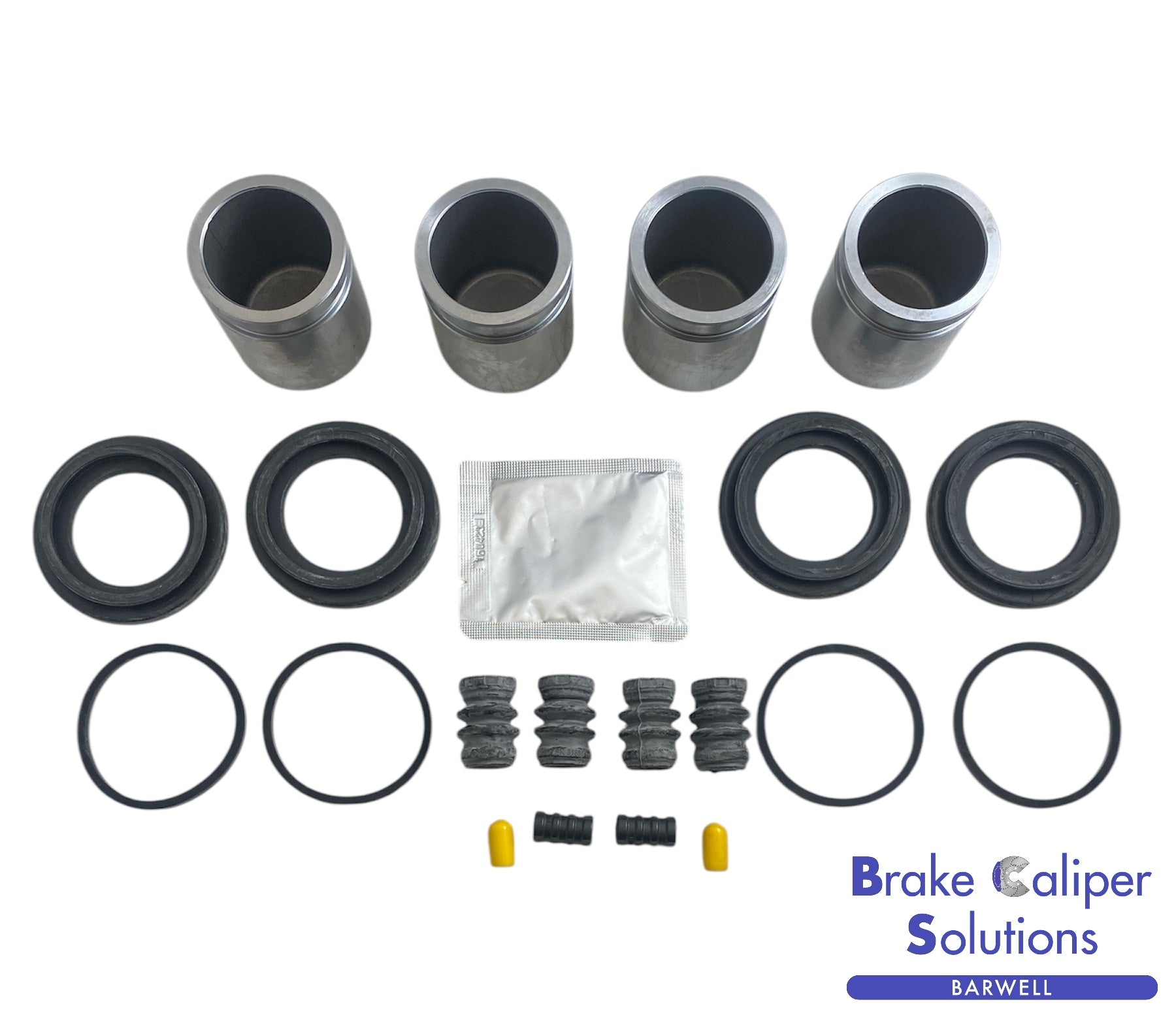 for NISSAN QASHQAI 07-201 Front Brake Caliper Seal &amp; Pistons Repair Kit -BCKP184