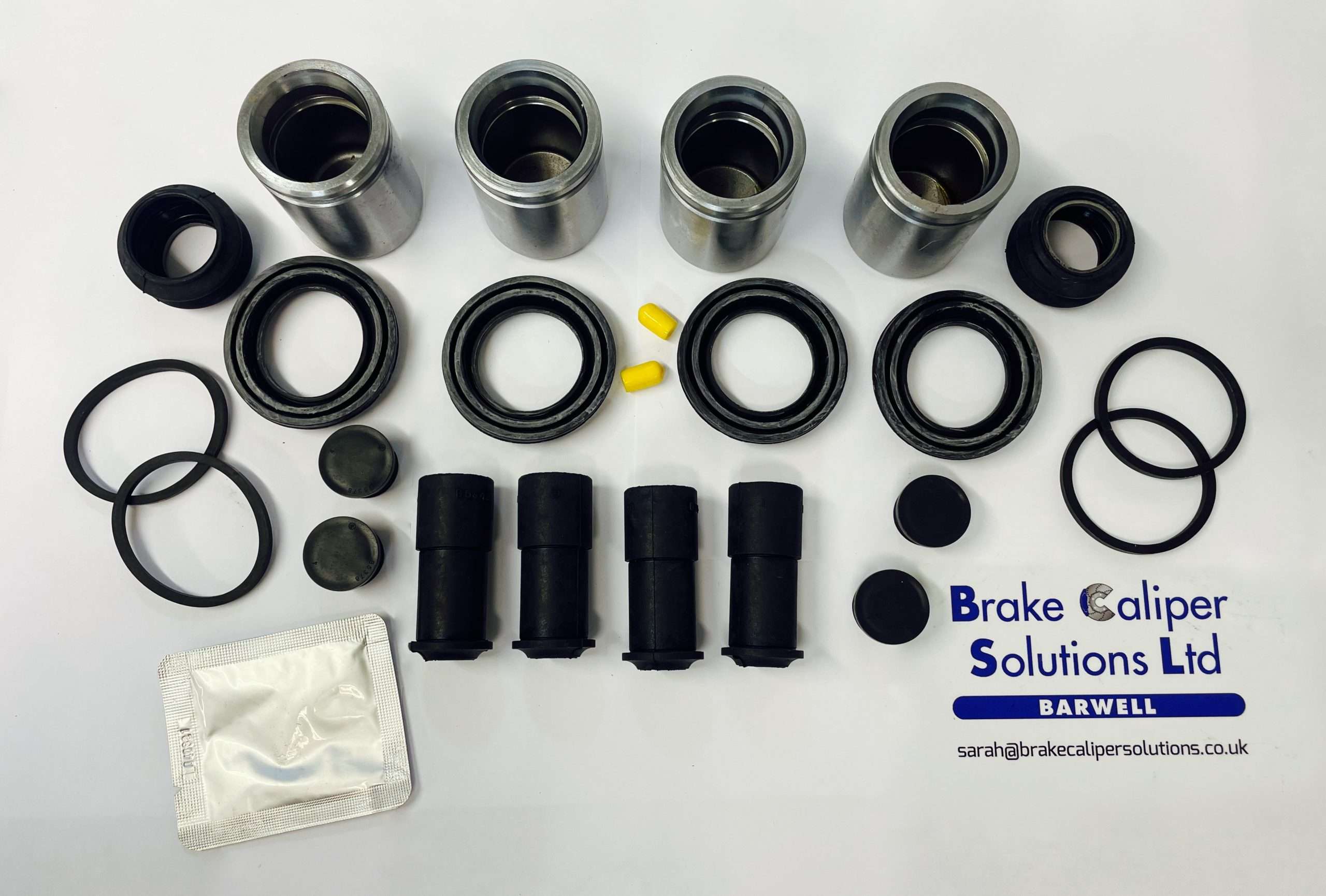 for AUDI A6 S6 QUATTRO 1999-05 Front axle Brake Caliper Pistons Repair Kit KP191