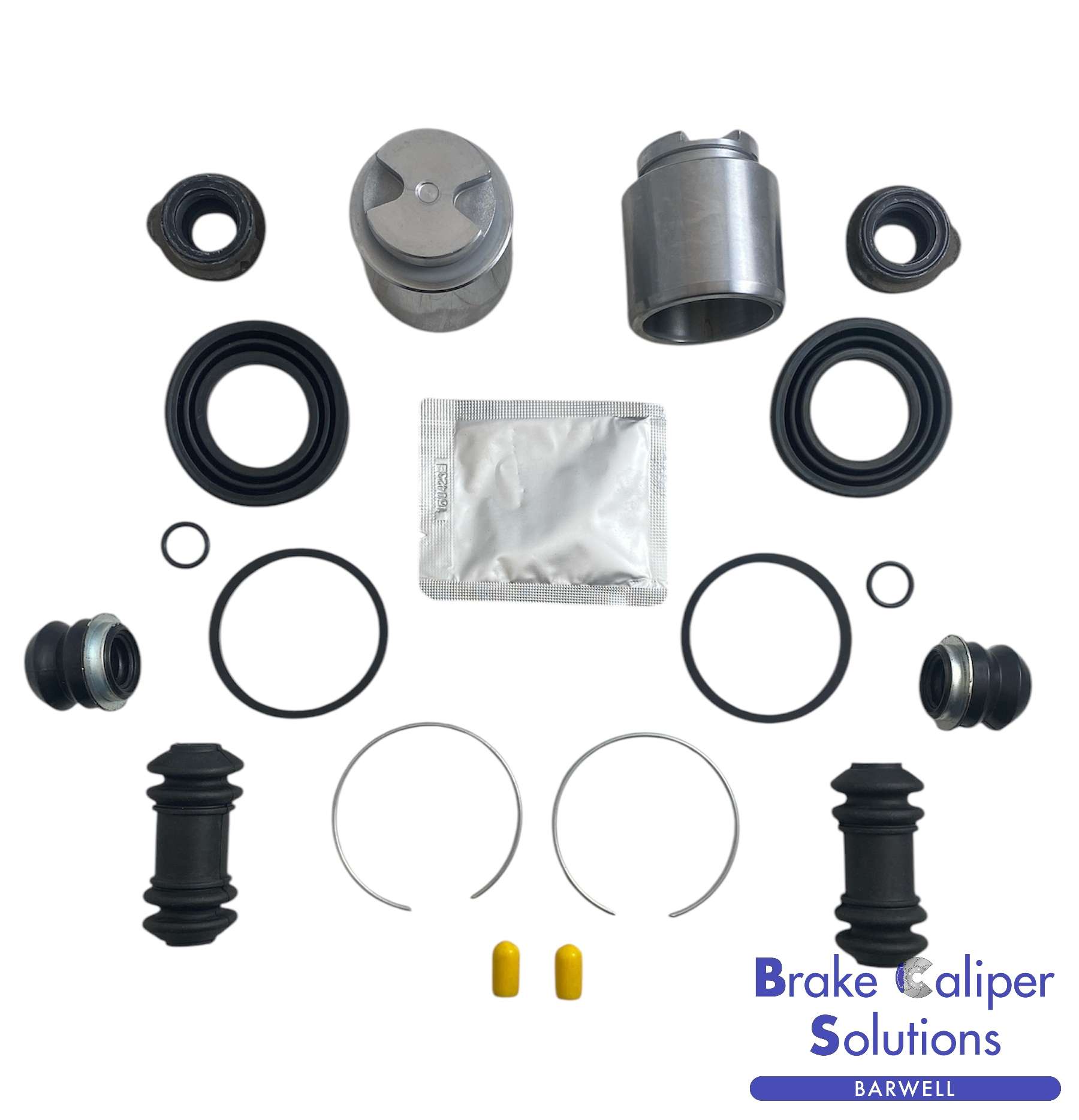 for TOYOTA MR 2 1992-2000 REAR AXLE Brake Caliper Seal Repair Kit + Pistons KP196