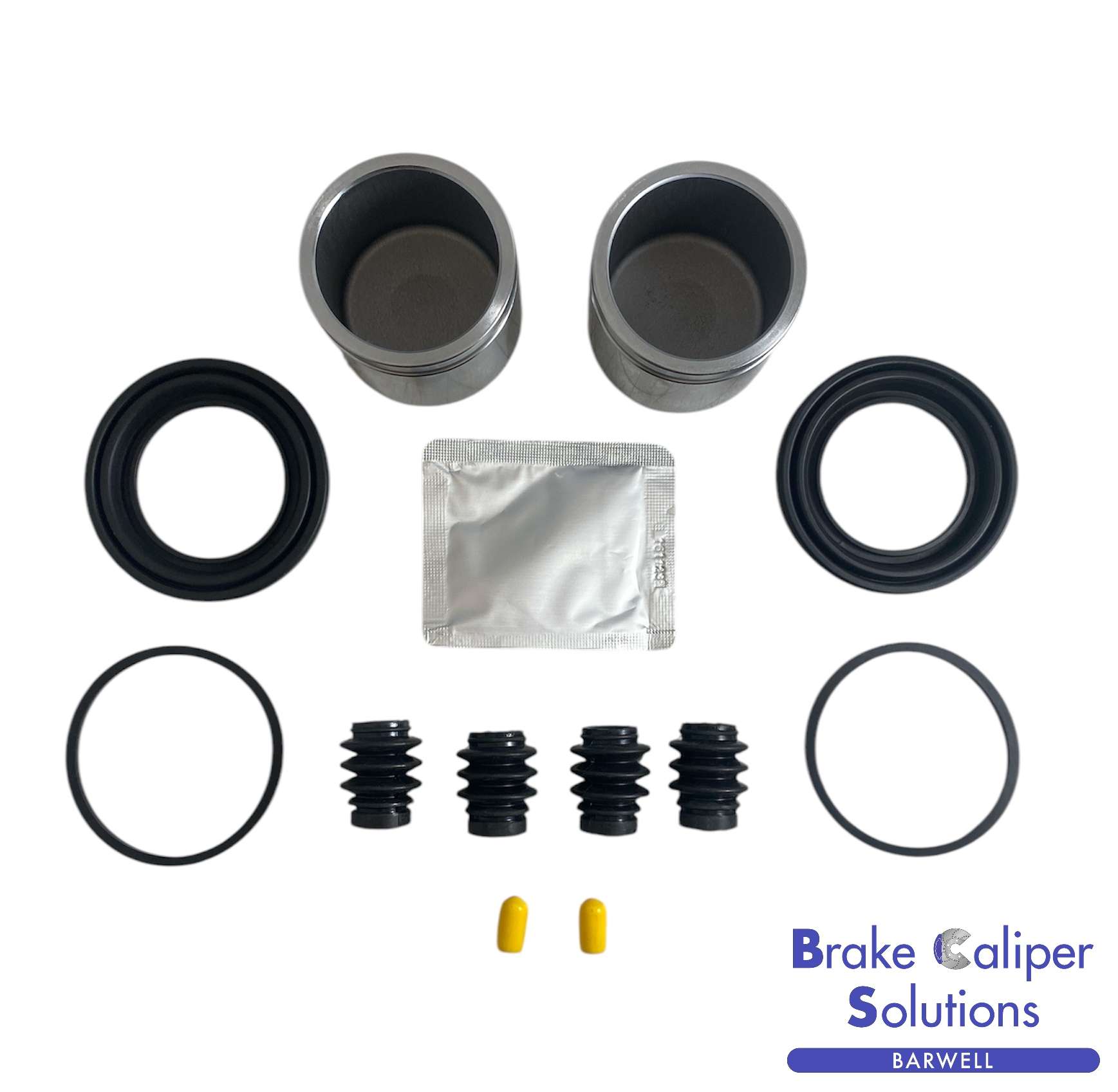FRONT AXLE Brake Caliper Repair Kit + Pistons for Honda S2000 1999-2009 (BCKP23)