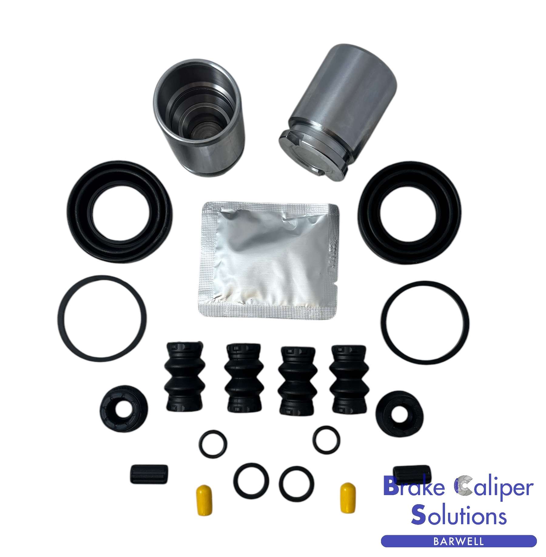 for ALFA MITO 2011-2018 Rear Brake Caliper Rebuild Repair Kit with Pistons BCKP261
