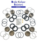 JAGUAR XJS 1986-1993 FRONT AXLE Brake Caliper Repair Kit + Pistons 48mm - BCKP27
