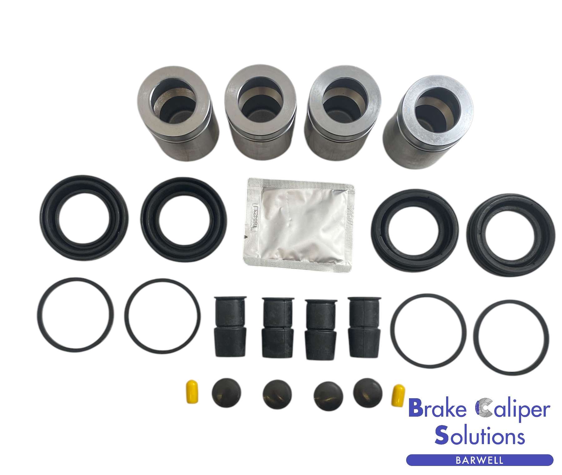 VW GOLF 3.2 R32 2002-2005 FRONT Brake Caliper AXLE Repair Kit + Pistons BCKP273