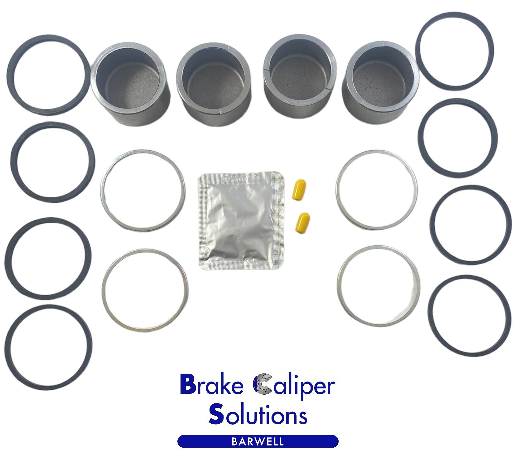 for Bedford CF 2 1984-1987 FRONT Brake Caliper Seal & Pistons Repair Kit- BCKP35