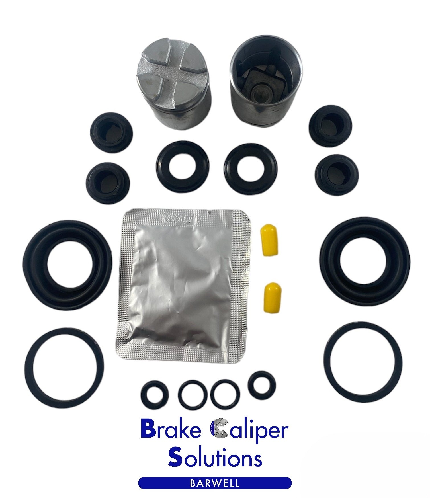 Caliper repair seal kit with pistons  for Honda Prelude -BCKP70
