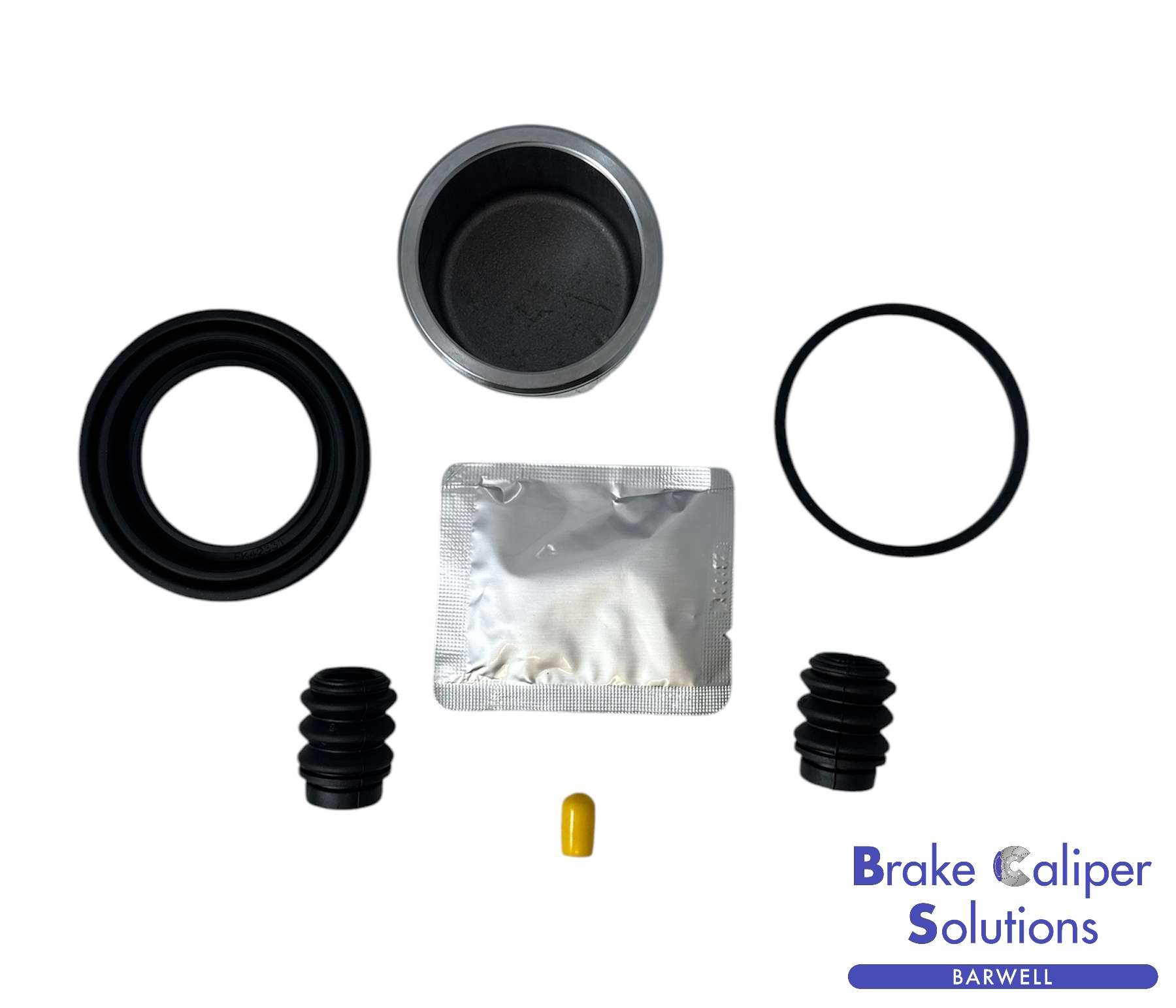 for HONDA FR-V 2004-2019 FRONT SGL Brake Caliper Seal Rebuild Repair Kit +Piston (BCKP453S)