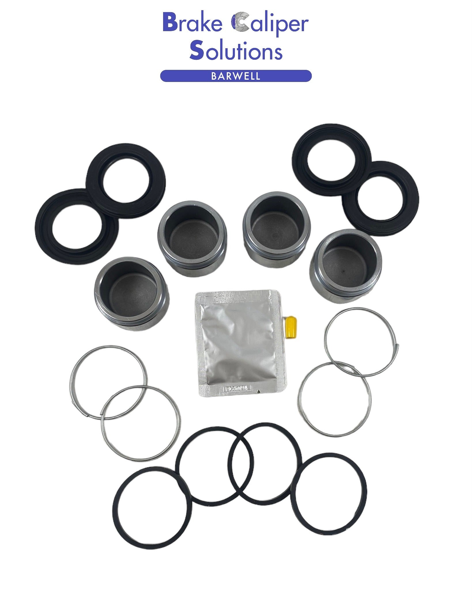 for MITSUBISHI SHOGUN 2006-2015 FRONT Single Brake Caliper Repair Kit + Pistons KP46S
