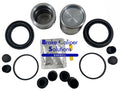 FRONT Brake Caliper AXLE Seal &amp; Pistons Repair Kit for BMW 530 D E39 BCKP14