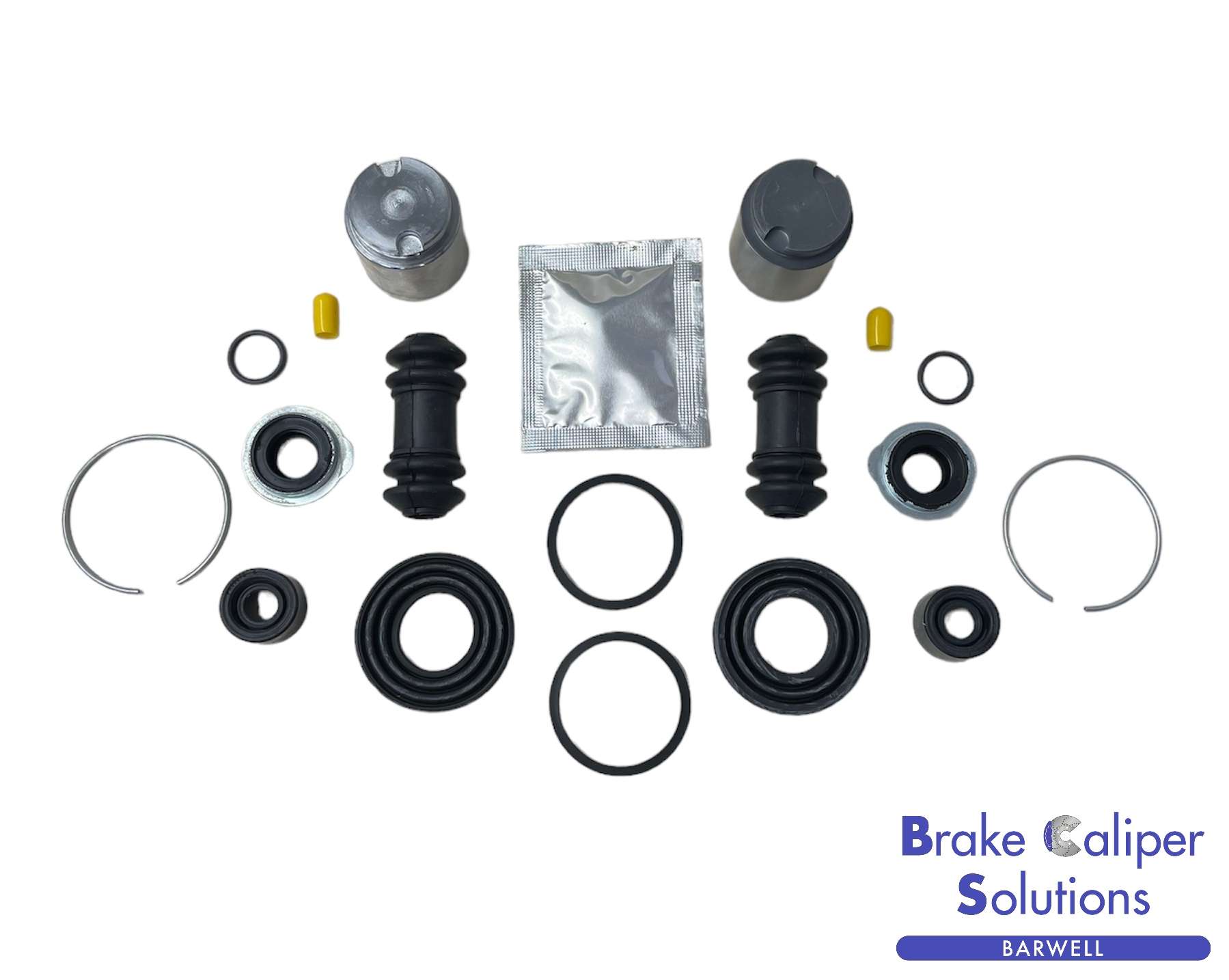 for MAZDA RX-7 REAR AXLE Brake Caliper Seal Repair Kit + Pistons BCKP554