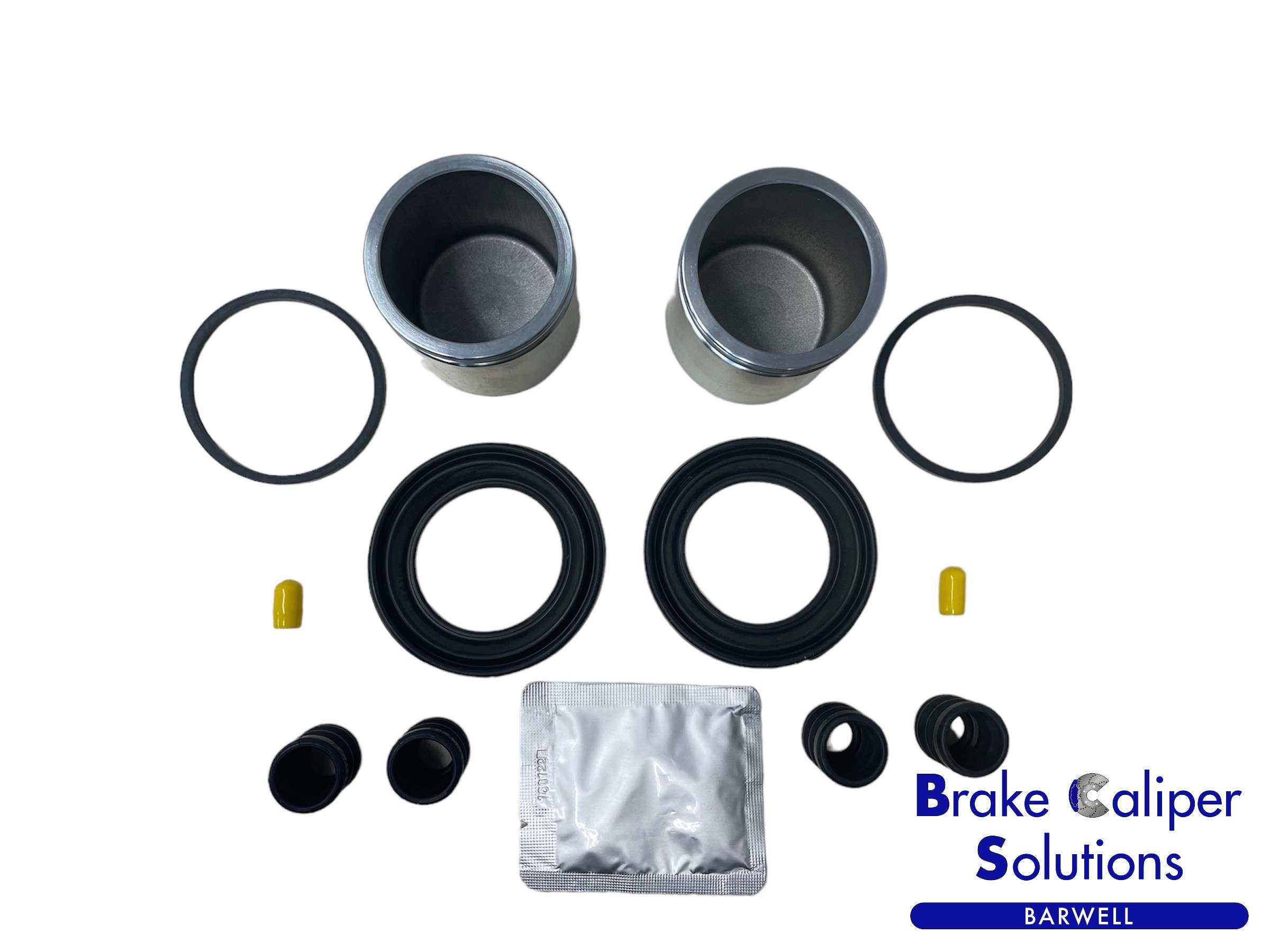 for VOLVO 480 E 1986-1988 FRONT AXLE Brake Caliper Seal Kit & Pistons BCKP555