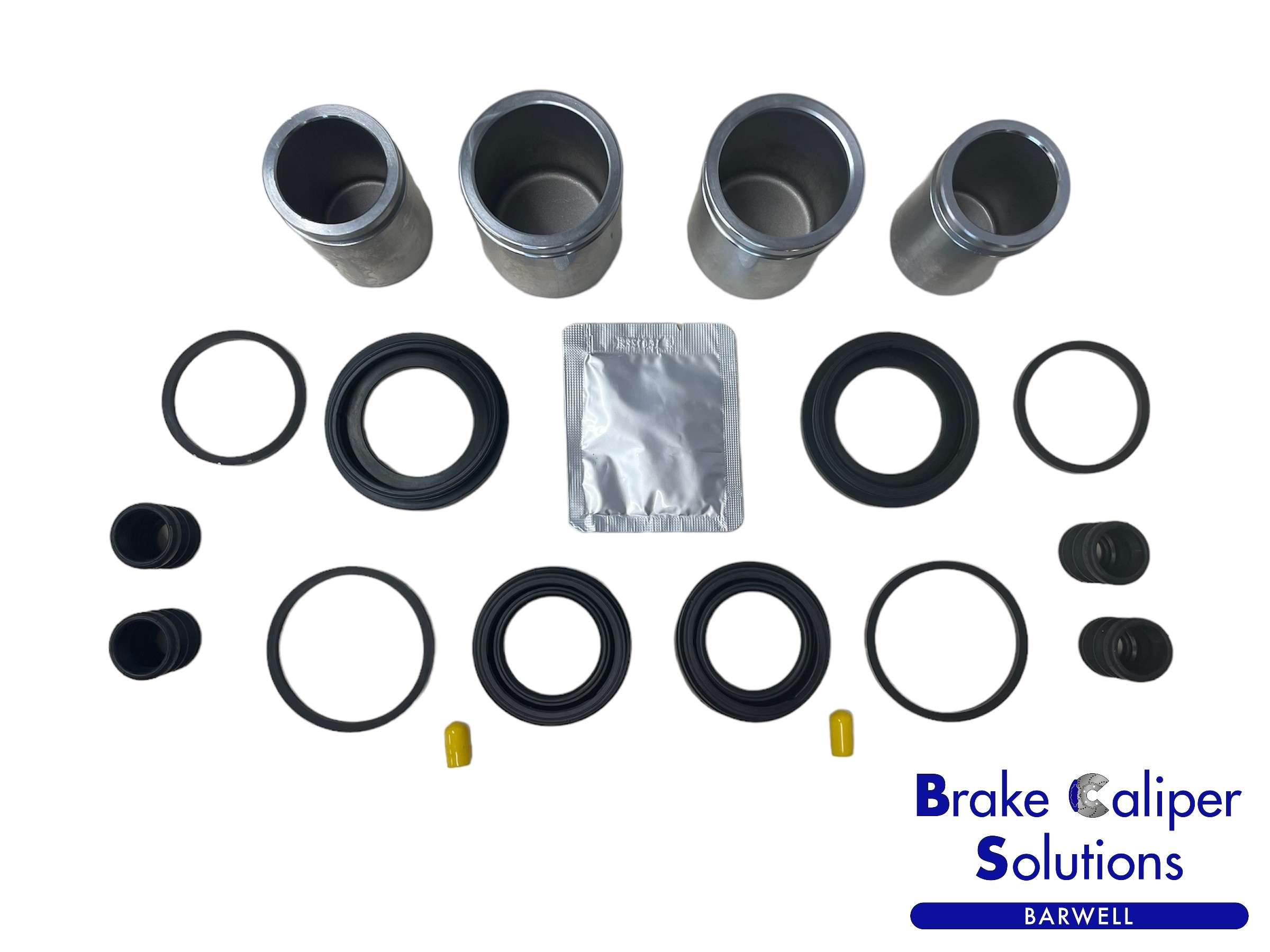 for PEUGEOT BOXER FRONT Brake Caliper Seal Repair Kit + Pistons BCKP563