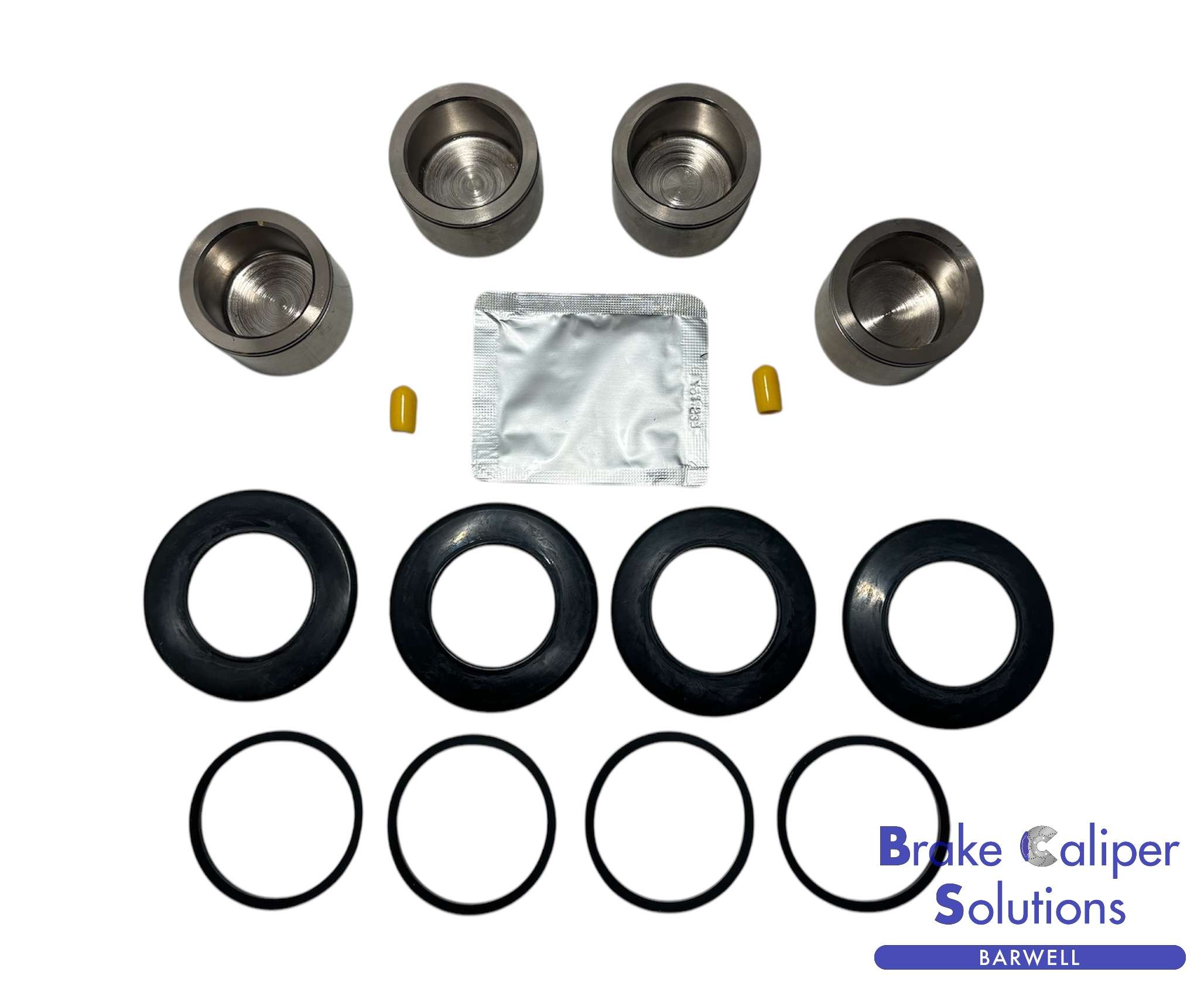 for TRIUMPH HERALD FRONT Brake Caliper Seal Rebuild Repair Kit & Pistons (KP633)