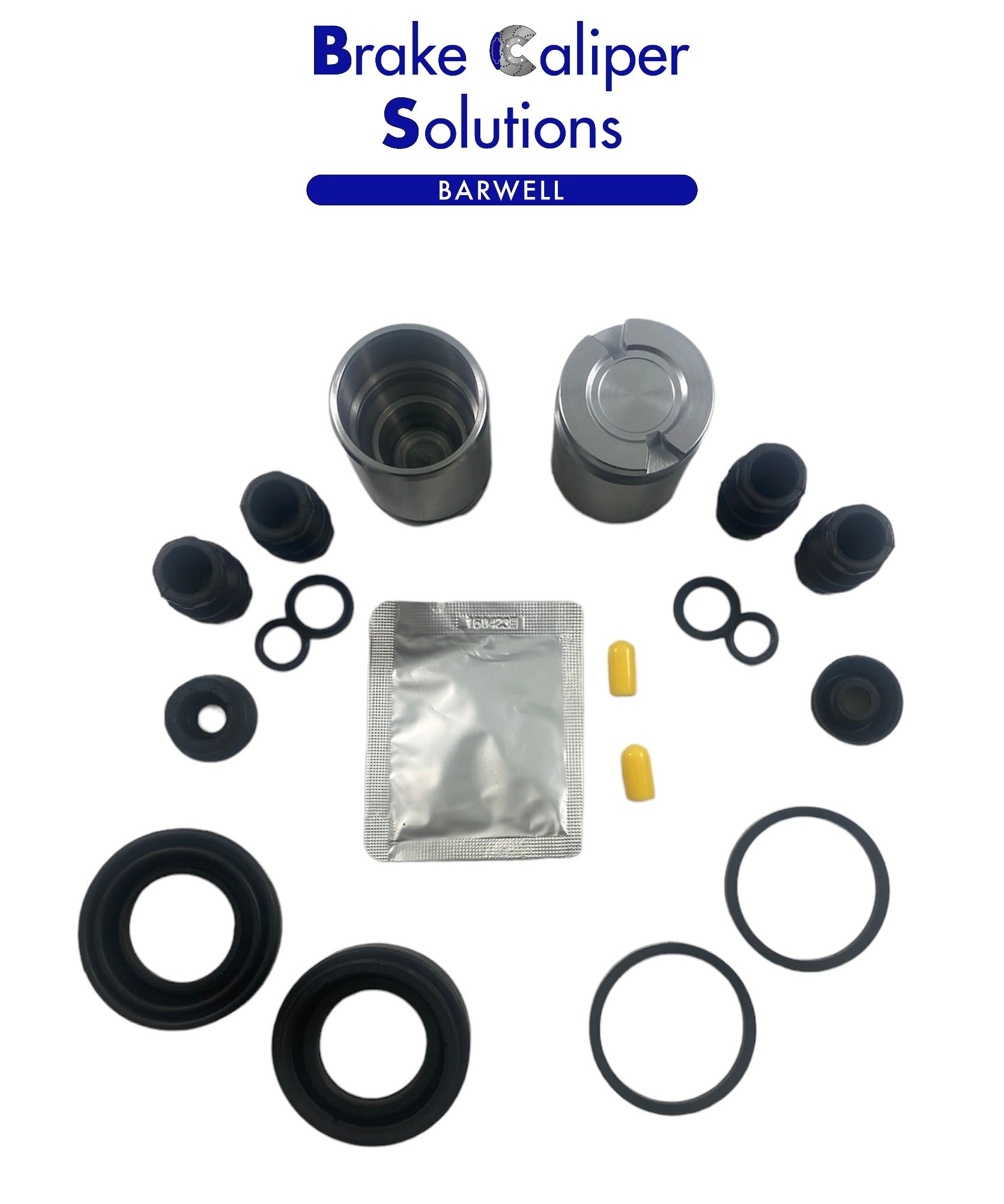 for  AUDI TT 1998-2014  REAR AXLE Brake Caliper Seal Repair Kit + Pistons BCKP7